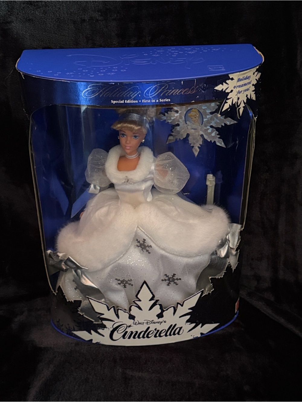 1996 Disney Holiday Princess Cinderella First in Series like Holiday Barbie